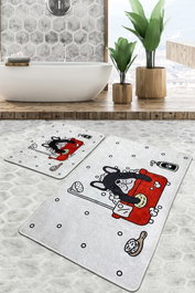 Mijölnir Dogs Shower Djt Juego de alfombras de baño Multicolor